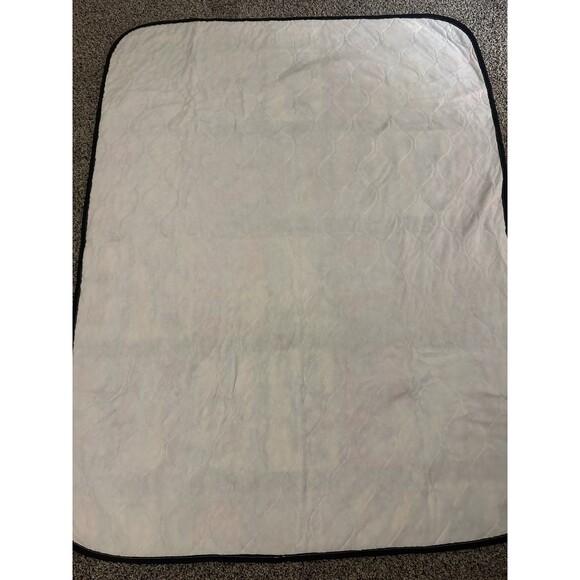 VTG 80s/90s Mickey Mouse Pluto Disney Baby Quilted Blanket Black 53x41” - Picture 6 of 6